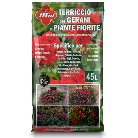 Specific Potting Soil for Geraniums and Flowering Plants - 45 L 